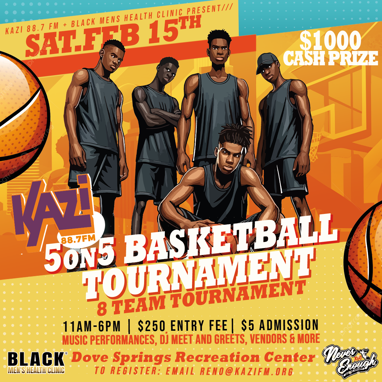 KAZI - BMHC 5-on-5 Basketball Tournament 2.15